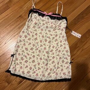 Betsey Johnson floral mini slip dress